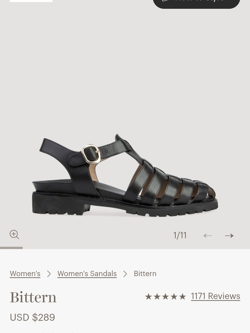 Bittern by Bared Footwear Women's Black Leather  Sandal 34 Women's 35 (5)